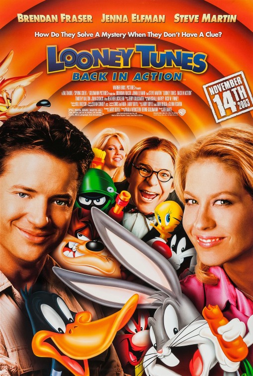 Looney Tunes Back In Action Movie Poster Bugs Bunnybrendan Fraser 0557